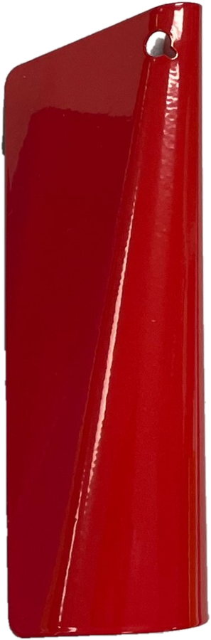 Red panel after conical mandrel bend test
