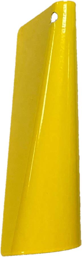 Yellow panel after conical mandrel bend test