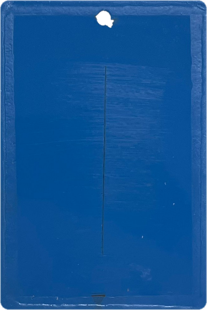 Blue panel after 250 hours of neutral salt spray